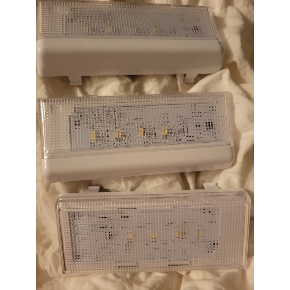 2Pcs W10515057 & 1Pc W10515058 Refrigerator LED Light Set with Cover